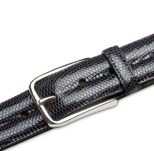 Mezlan Lizard Belt - Blue