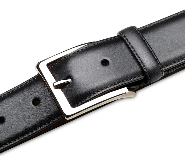 Mezlan Calfskin Belt - Black