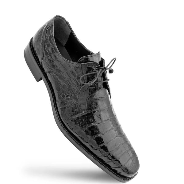 Mezlan Anderson Crocodile Oxford - Grey