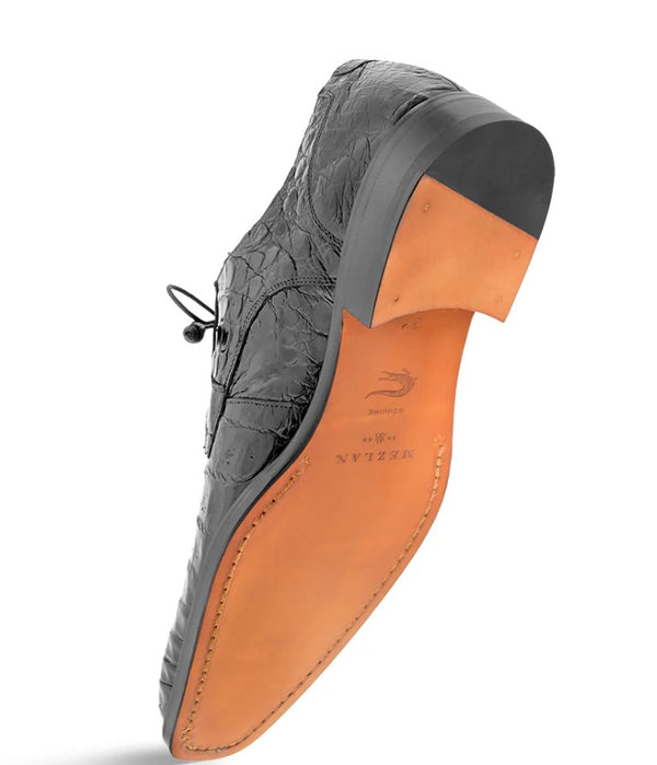 Mezlan Anderson Crocodile Oxford - Grey