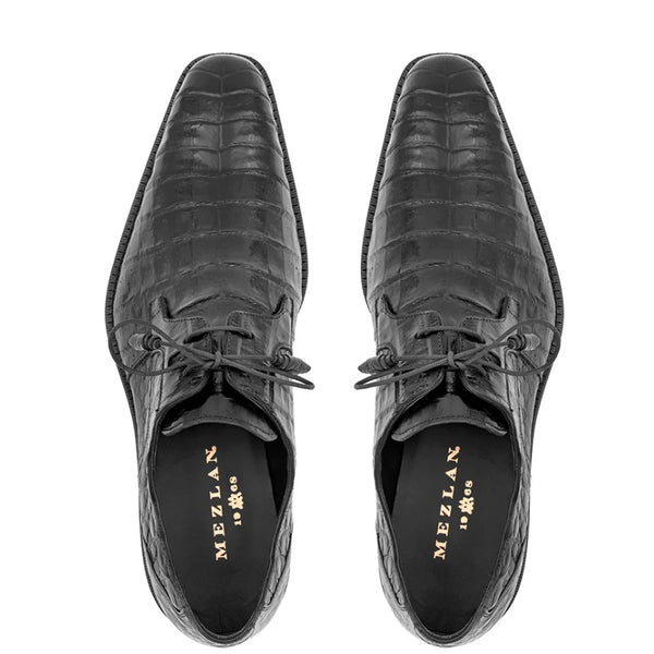 Mezlan Anderson Crocodile Oxford - Grey