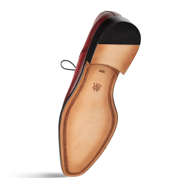 Mezlan Belmonte Leather Shoe - Burgundy