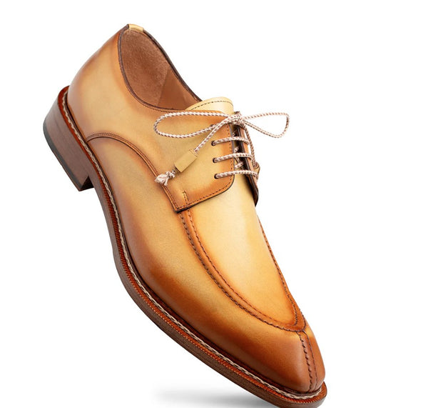 Mezlan Belmonte Leather Shoe - Mustard