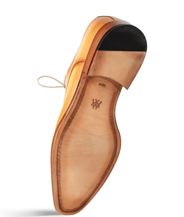 Mezlan Belmonte Leather Shoe - Mustard
