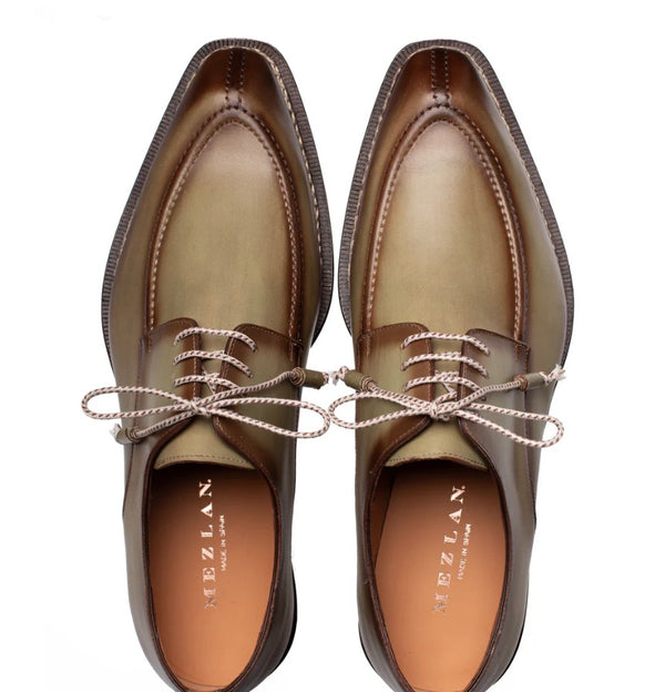 Mezlan Belmonte Leather Shoe - Olive