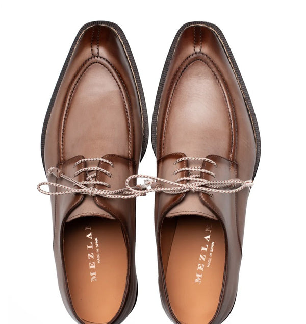 Mezlan Belmonte Leather Shoe - Taupe