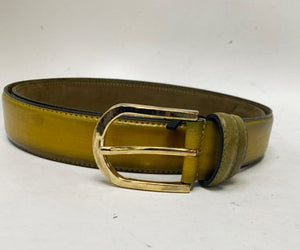 C Collection Calfskin Leather Belt - Camel