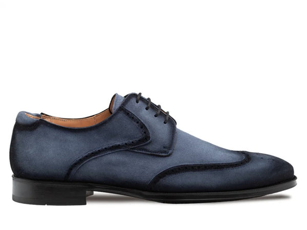Mezlan Benante Suede Derby - Blue