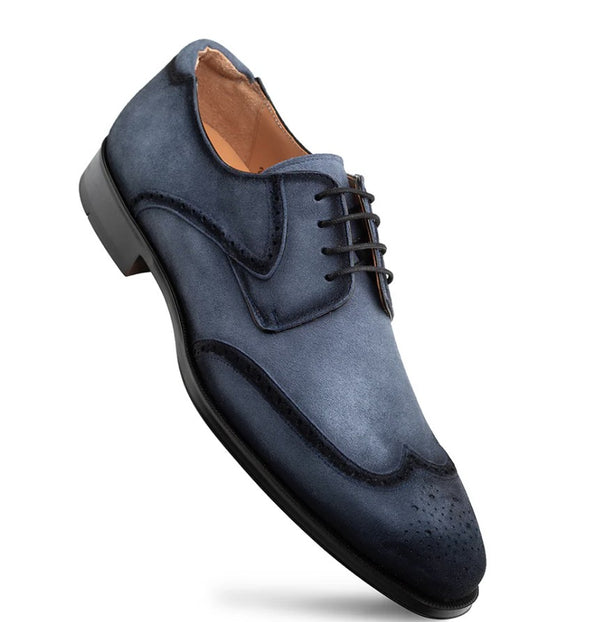 Mezlan Benante Suede Derby - Blue