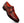 A single men's double monk strap leather shoe in a rich cognac brown, shown at an angle on a clean white background.