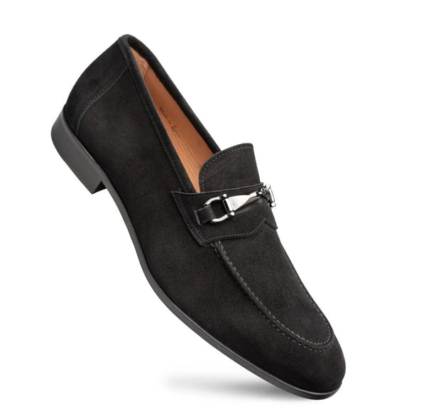 Mezlan Bracco Suede Loafer - Black