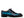 A single men's oxford dress shoe in glossy dark blue and teal gradient finish, featuring a black sole and laces.