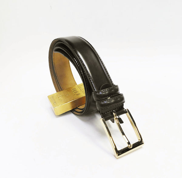 C Collection Calfskin Leather Belt - Brown