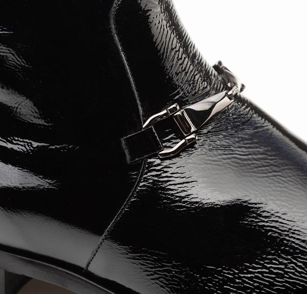 Mezlan Hi Shine Buscemi Boot - Black