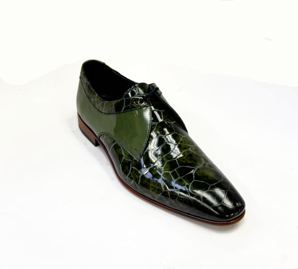 C Collection Leather Slip On - Green