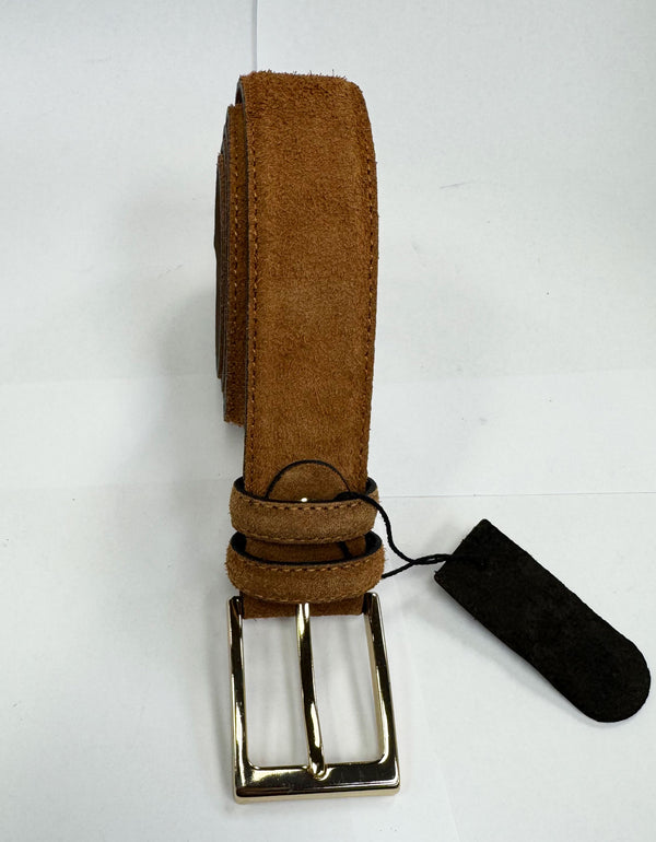 C Collection Suede Belt - Camel
