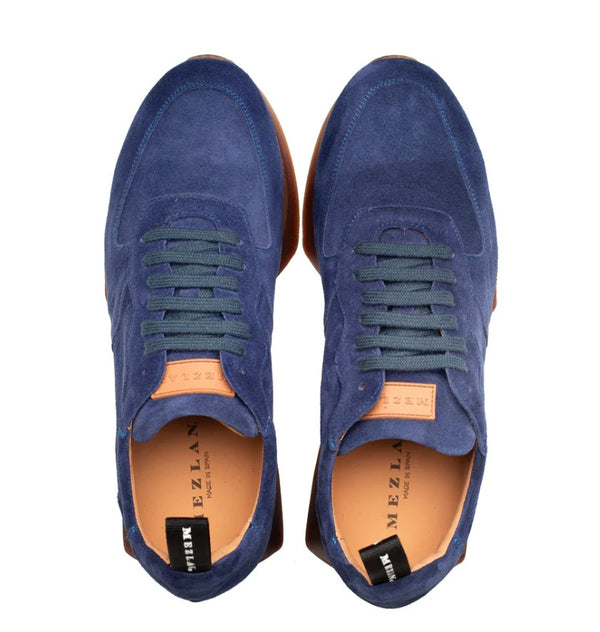 Mezlan Carlucci Suede Sneaker - Blue