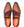 A pair of brown leather double-strap loafers with silver buckle details, shown from a top-down view on a white background. The brand name 'MEZLAN' is visible on the orange insoles.