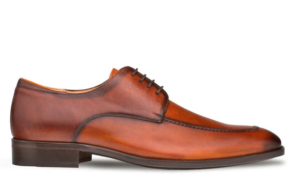 Mezlan Coventry  Calfskin Derby - Cognac