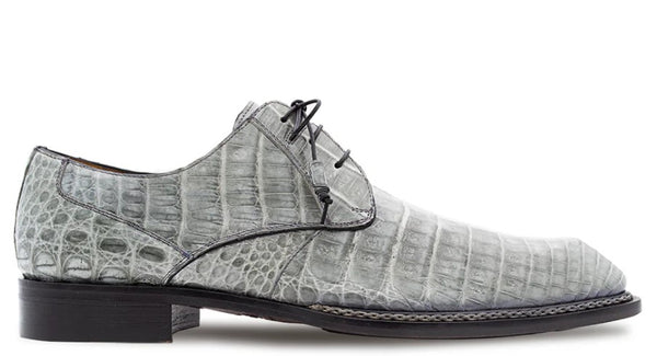 Mezlan "Cratos" Crocodile Derby Pearl/Grey
