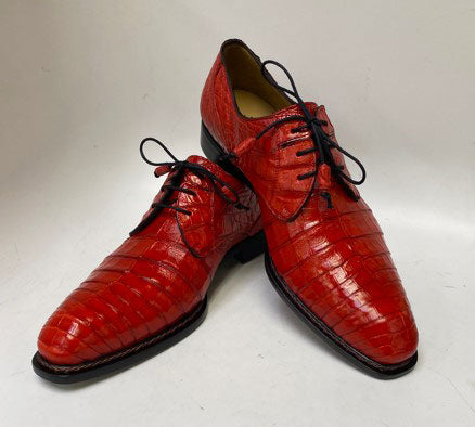 Mezlan "Cratos" Crocodile Derby Red