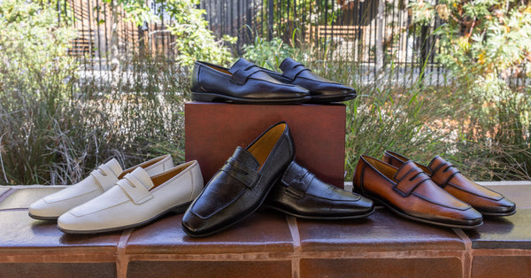 Mezlan Deerskin Penny Loafer - Black