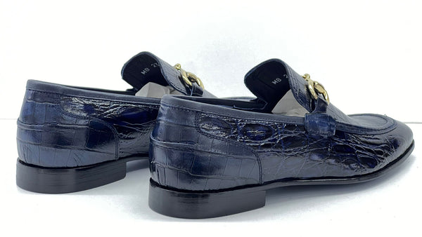 C Collection Leather Loafer - Navy