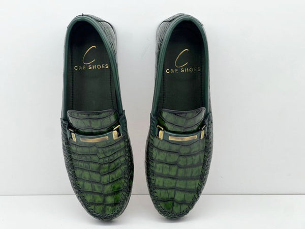 C Collection Leather Loafer - Green