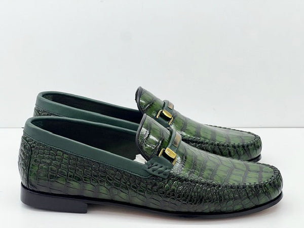 C Collection Leather Loafer - Green