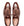 A pair of brown leather oxford shoes with decorative brogue perforations and matching laces, shown from a top-down view on a white background. The insoles display the brand name 'MEZLAN'.