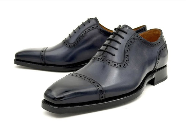 Ugo Vasare Ethan Leather Oxford - Grey