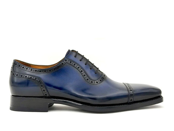 Ugo Vasare Ethan Leather Oxford - Navy