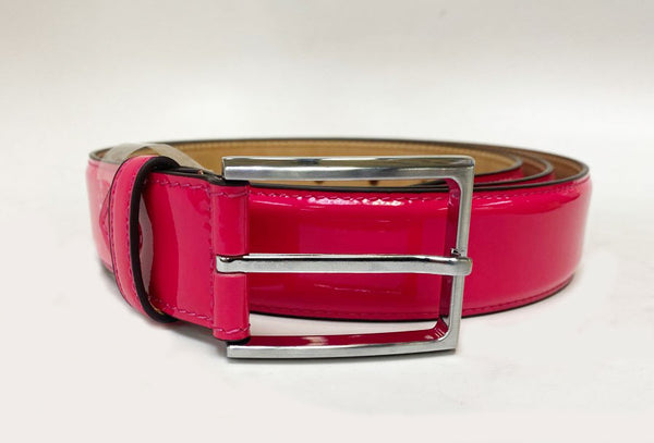 Maurice Patent Leather Belt - Fuchsia