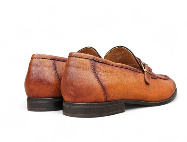 Carrucci Grant Leather Loafer - Cognac