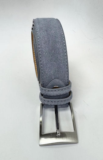 C Collection Suede Belt - Grey