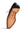 A single black leather dress shoe shown from the sole side, revealing a tan leather footbed with the brand name 'MEZLAN' printed on it, set against a plain white background.