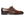 A classic men's brown leather oxford dress shoe with brogue detailing and a dark brown pointed toe, shown in a side profile on a white background.