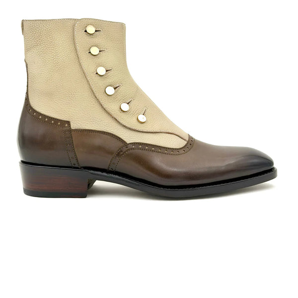 Ugo Vasare Liam Calfskin Boots - Brown/Beige