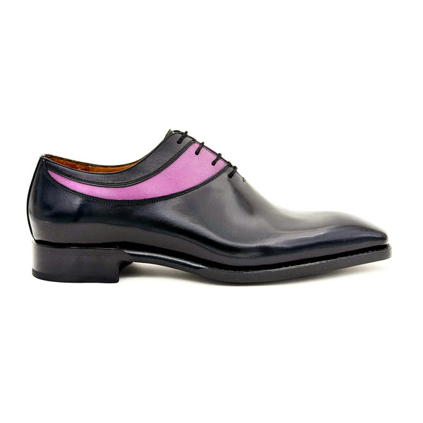 Ugo Vasare Oliver Calfskin Shoes - Black/Purple