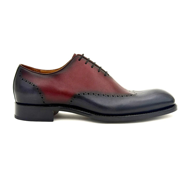 Ugo Vasare Williams Wholecut Shoe - Burgundy/Grey