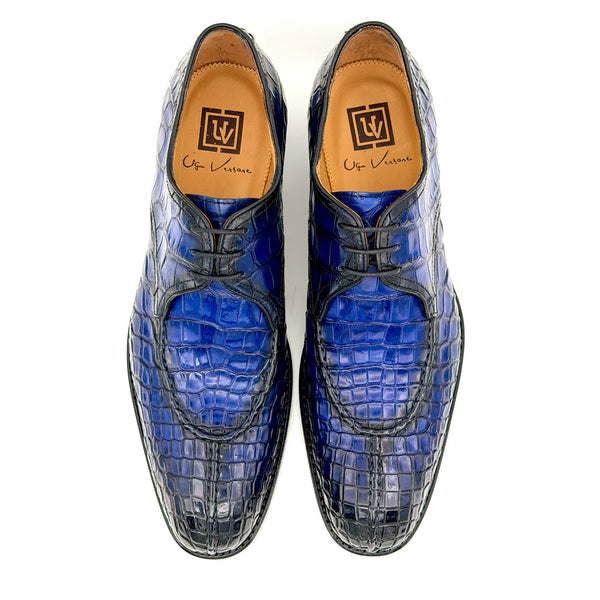 Ugo Vasare Jayden Alligator Shoe - Navy