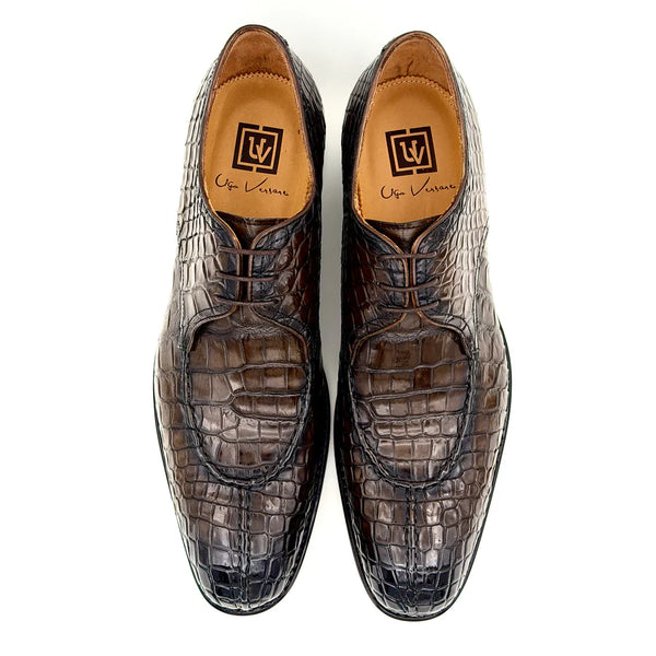 Ugo Vasare Jayden Alligator Shoe - Brown