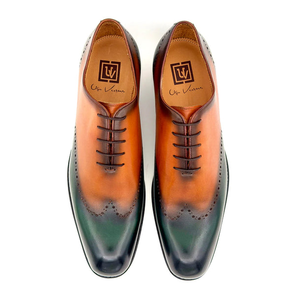Ugo Vasare Williams Wholecut Shoe - Camel/Green