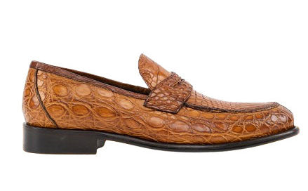 Toscana Crocodile Loafer - Cognac