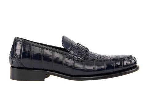 Toscana Crocodile Loafer - Navy