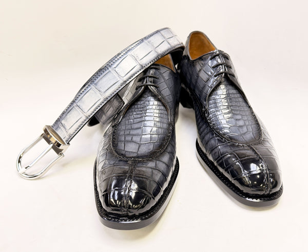 Ugo Vasare Jayden Alligator Shoe - Grey