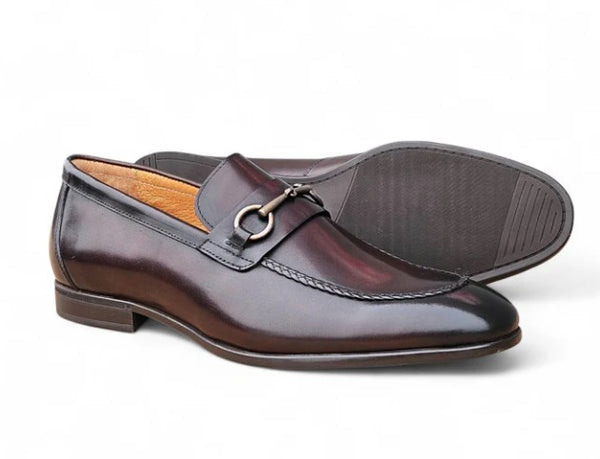 Carrucci Madison Calfskin Loafer - Brown