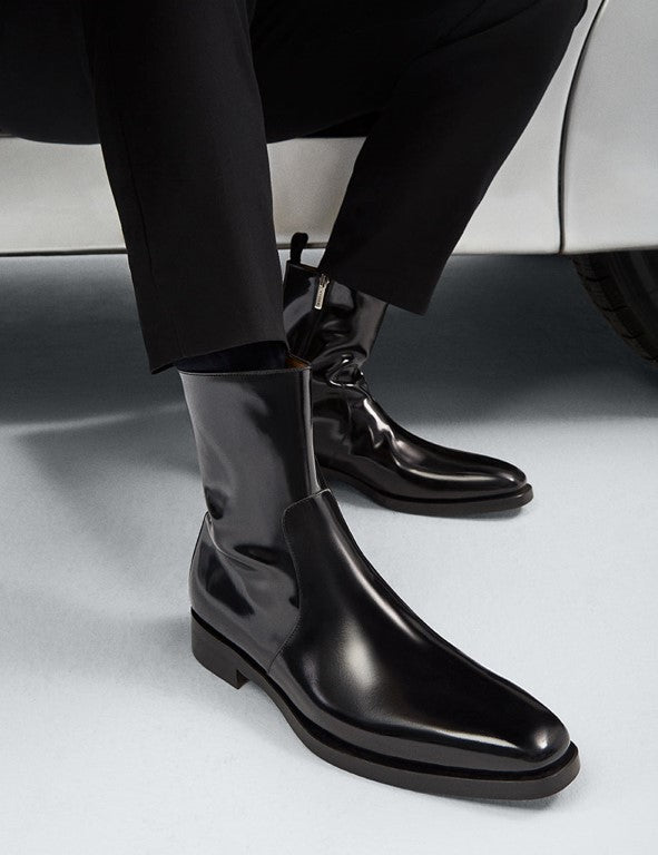 Mezlan Marquez Leather Boot - Black