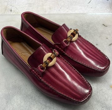 C Collection Miami Leather Driver - Burgundy