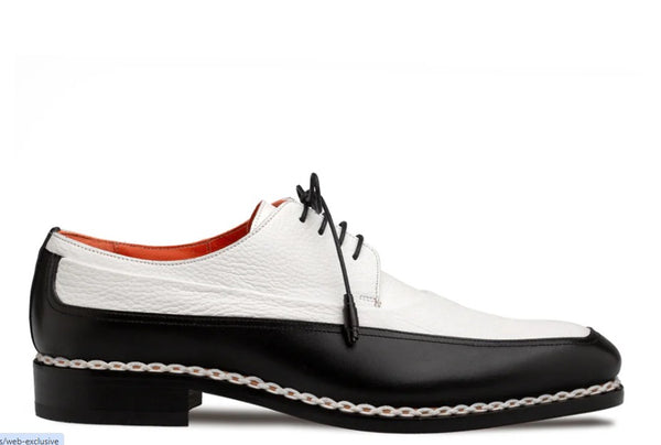 Mezlan Muro lace up shoe - Black/White